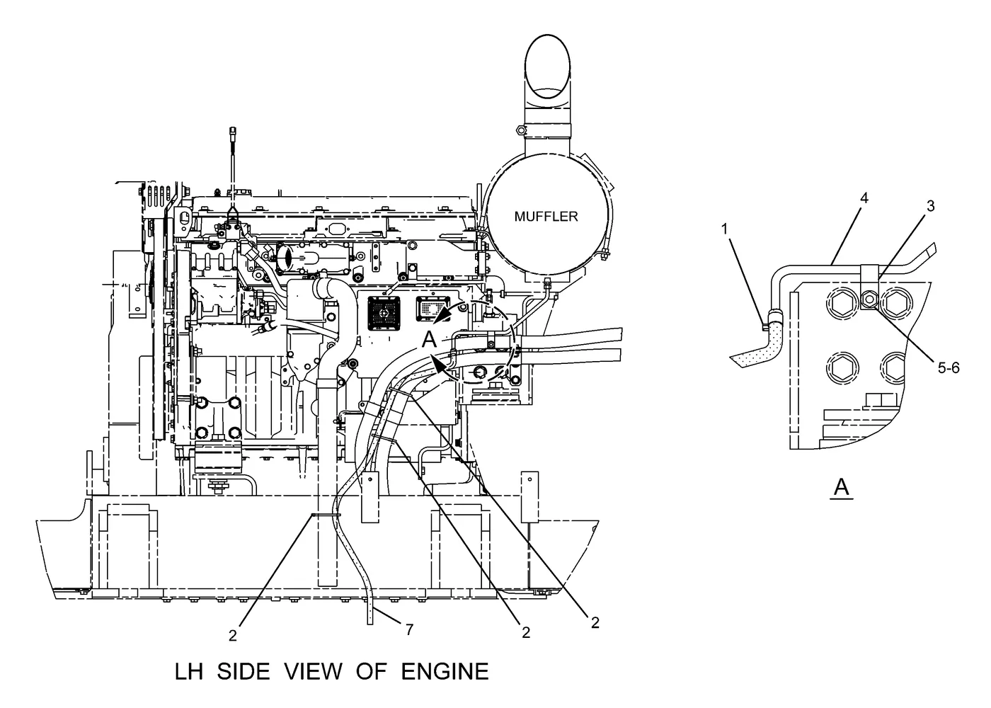 330D · FUEL SYSTEM · 267-3361 CAT parts diagram