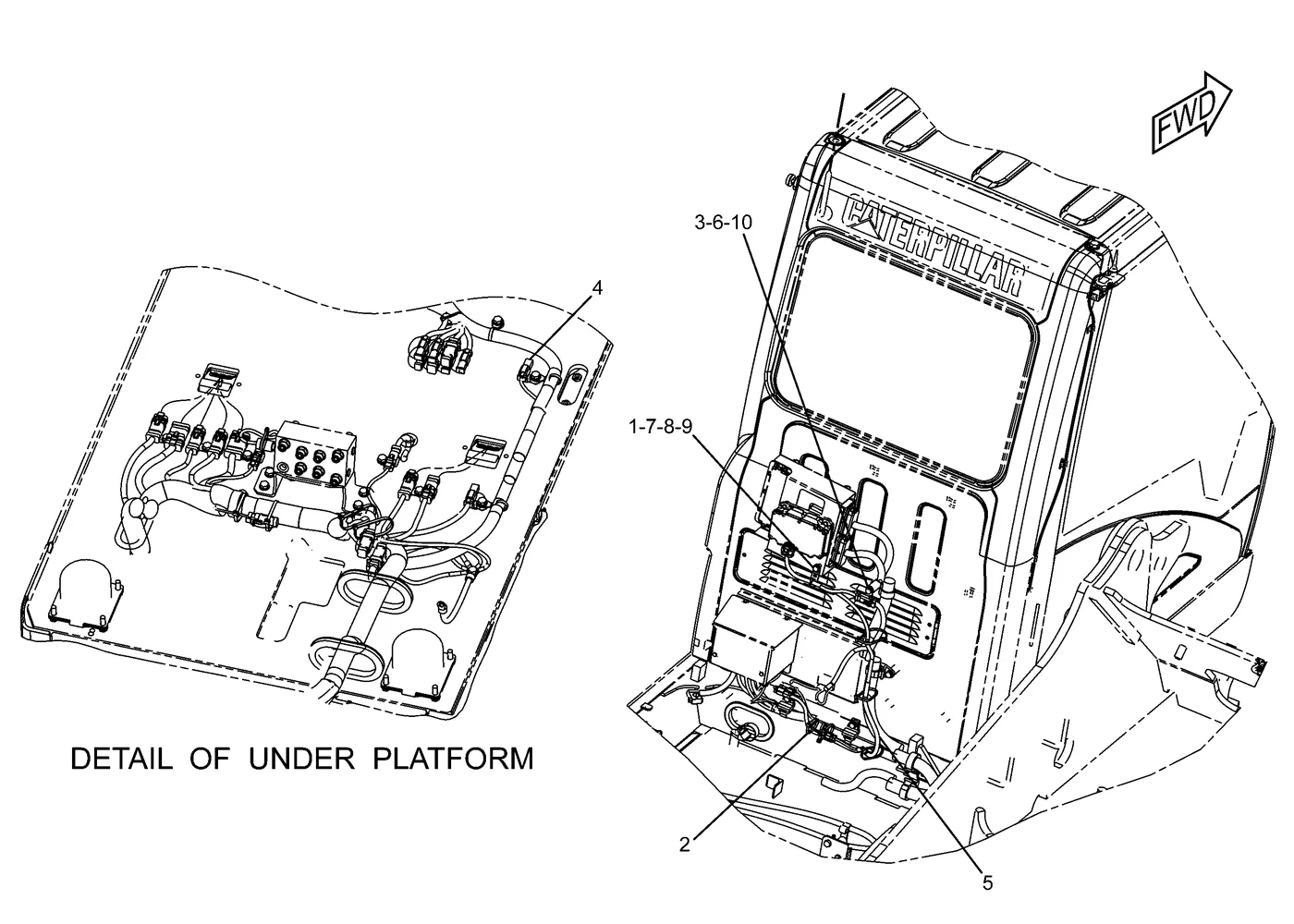 330D · ELECTRICAL AND STARTING SYSTEM · 275-6783 CAT parts diagram