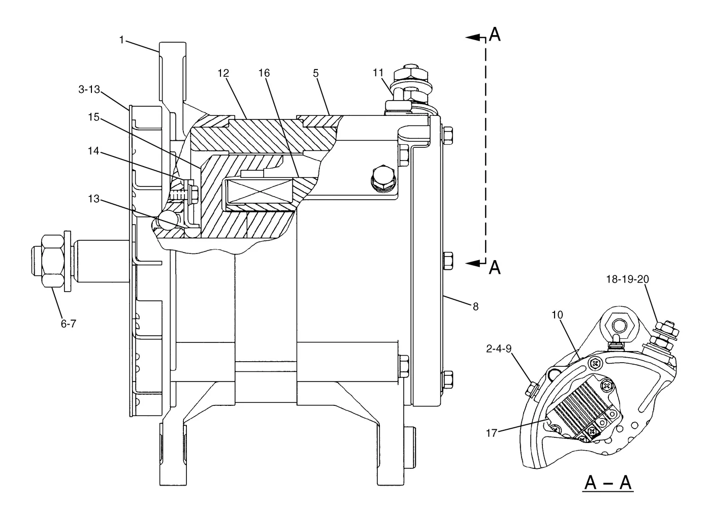 330D · ELECTRICAL AND STARTING SYSTEM · 185-5294 CAT parts diagram