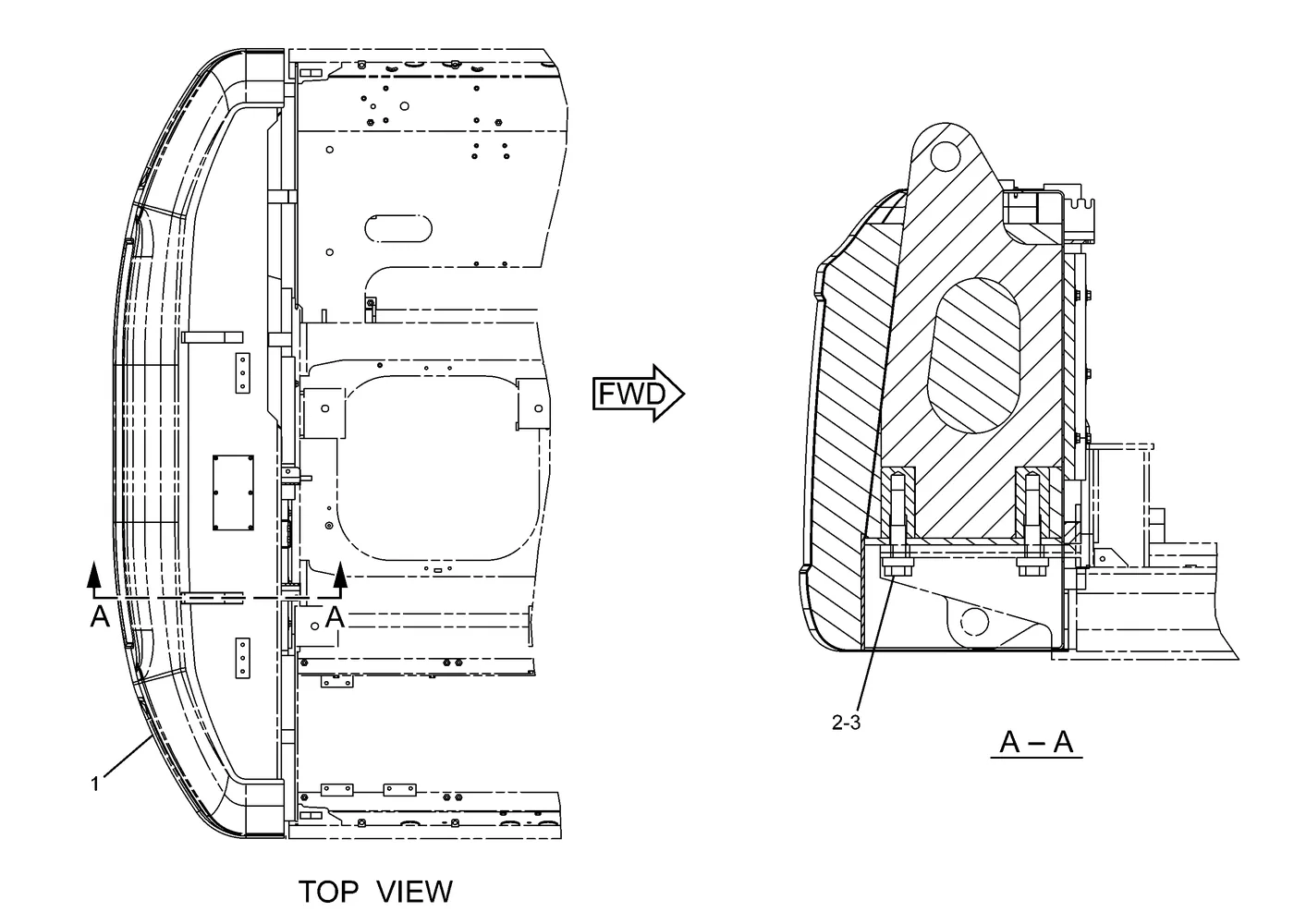 330D · FRAME AND BODY · 227-6145 CAT parts diagram