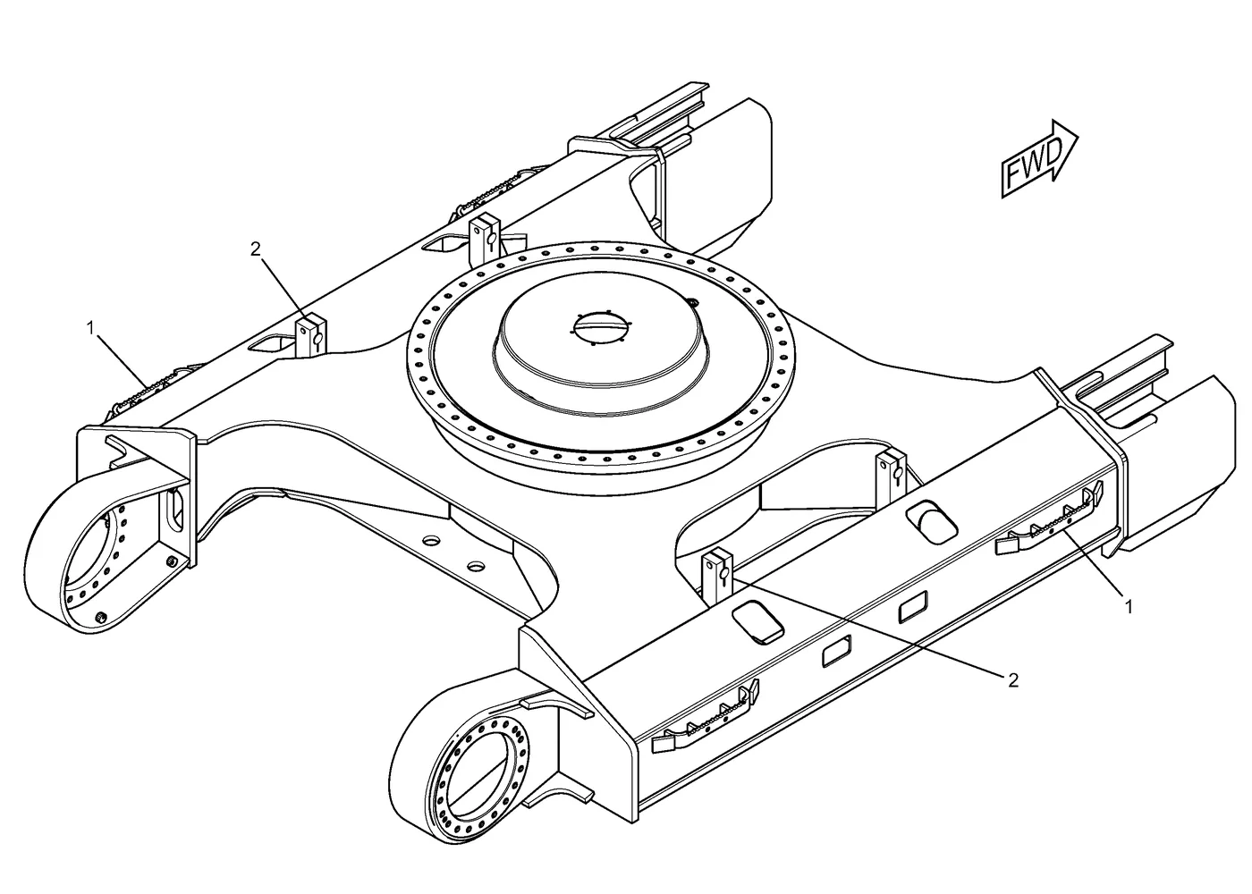 330D · FRAME AND BODY · 136-2422 CAT parts diagram