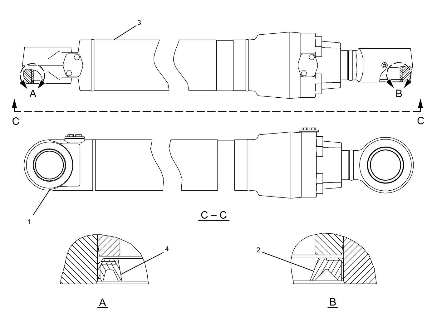 330D · HYDRAULIC SYSTEM · 234-4597 CAT parts diagram
