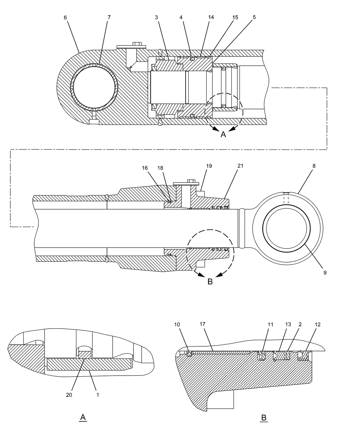 330D · HYDRAULIC SYSTEM · 311-9517 CAT parts diagram