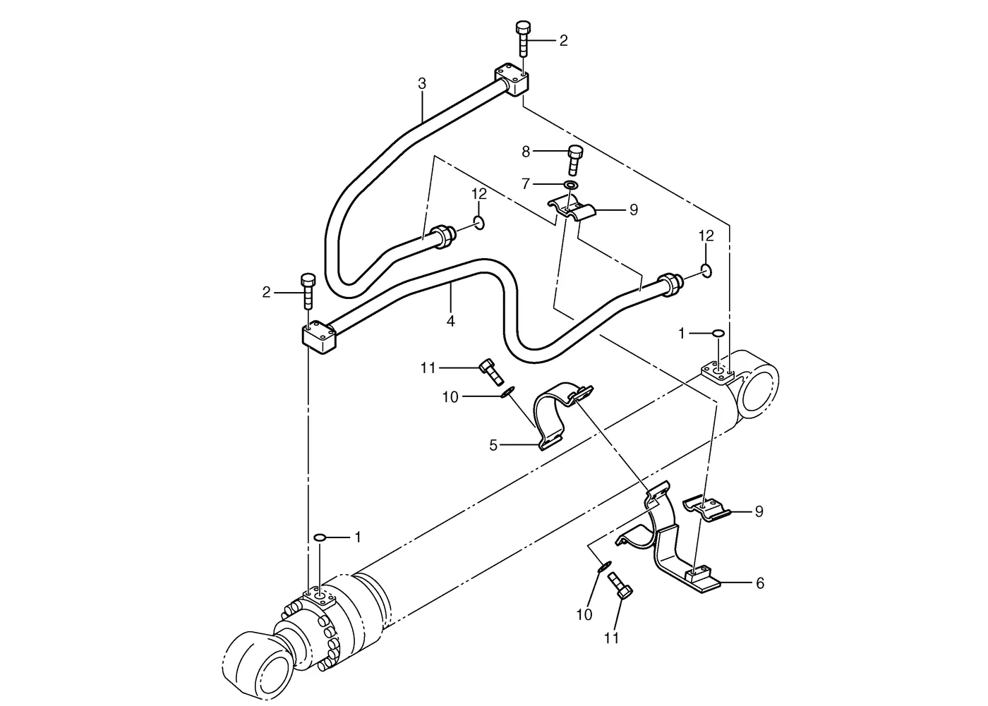 330D · HYDRAULIC SYSTEM · 239-1632 CAT parts diagram