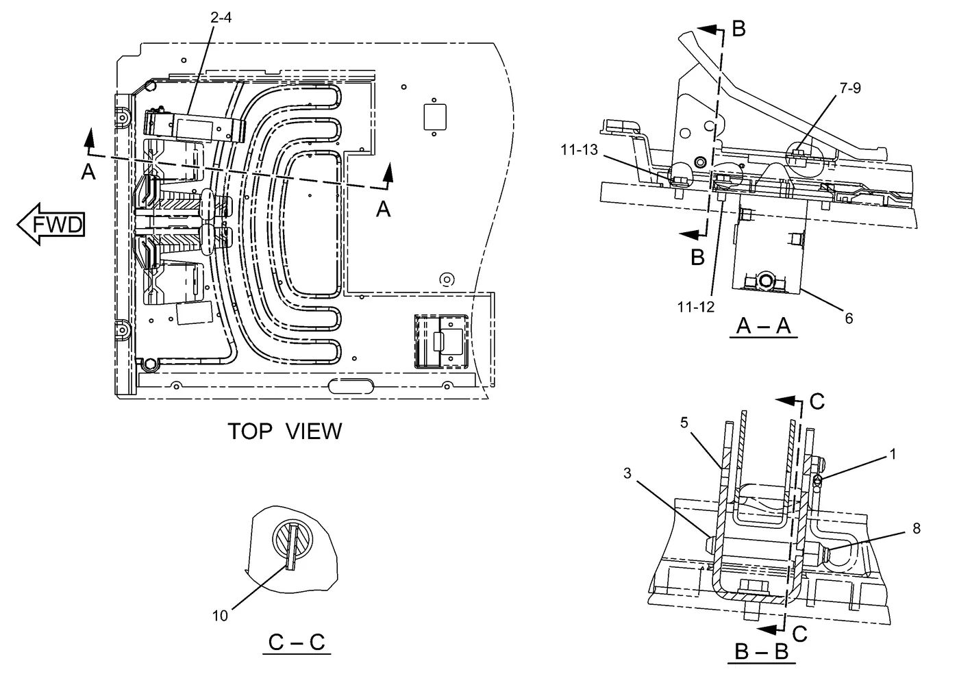 330D · HYDRAULIC SYSTEM · 285-1537 CAT parts diagram