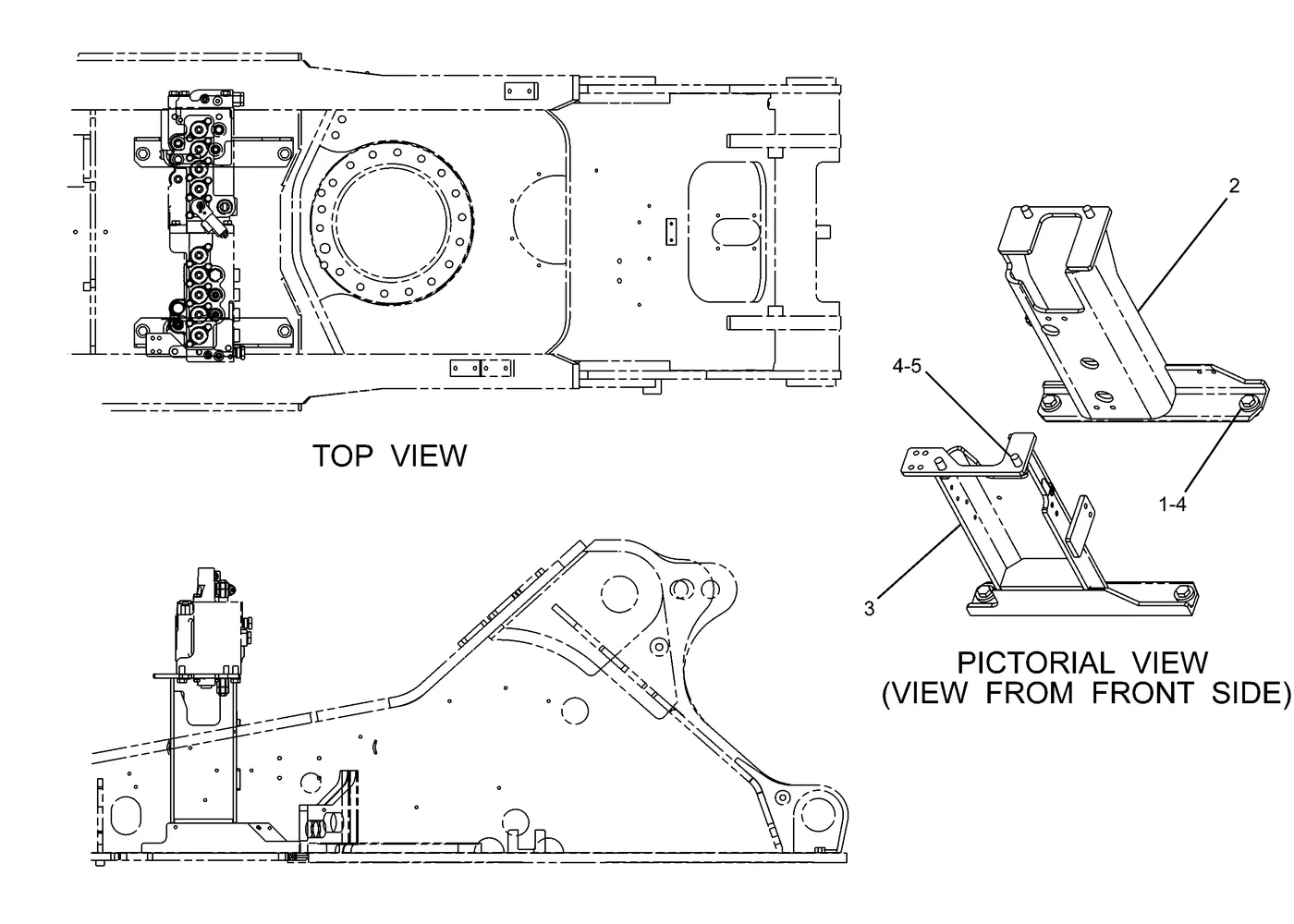 330D · HYDRAULIC SYSTEM · 147-4163 CAT parts diagram
