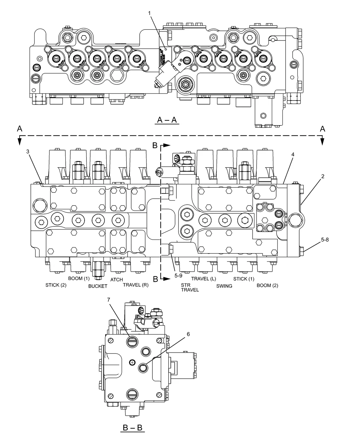 330D · HYDRAULIC SYSTEM · 285-1536 CAT parts diagram