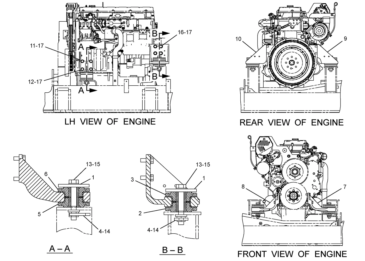 330D · BASIC ENGINE · 239-6474 CAT parts diagram