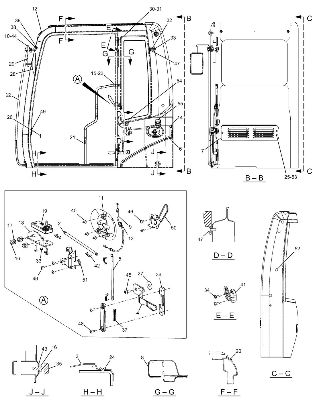330D · OPERATOR STATION · 139-7101 CAT parts diagram