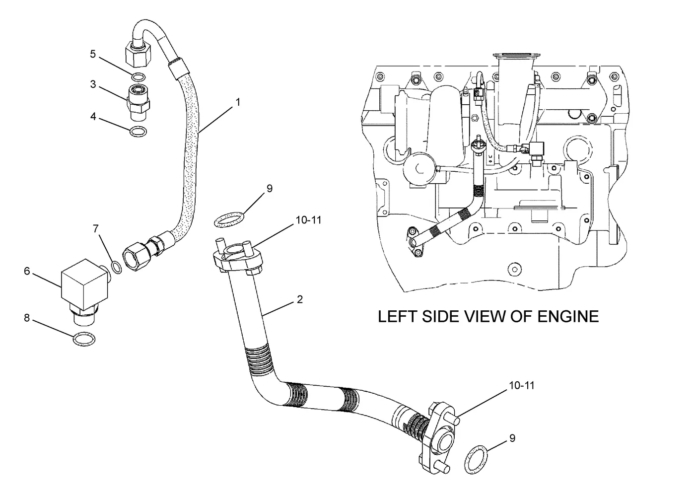 330D · LUBRICATION SYSTEM · 202-6603 CAT parts diagram
