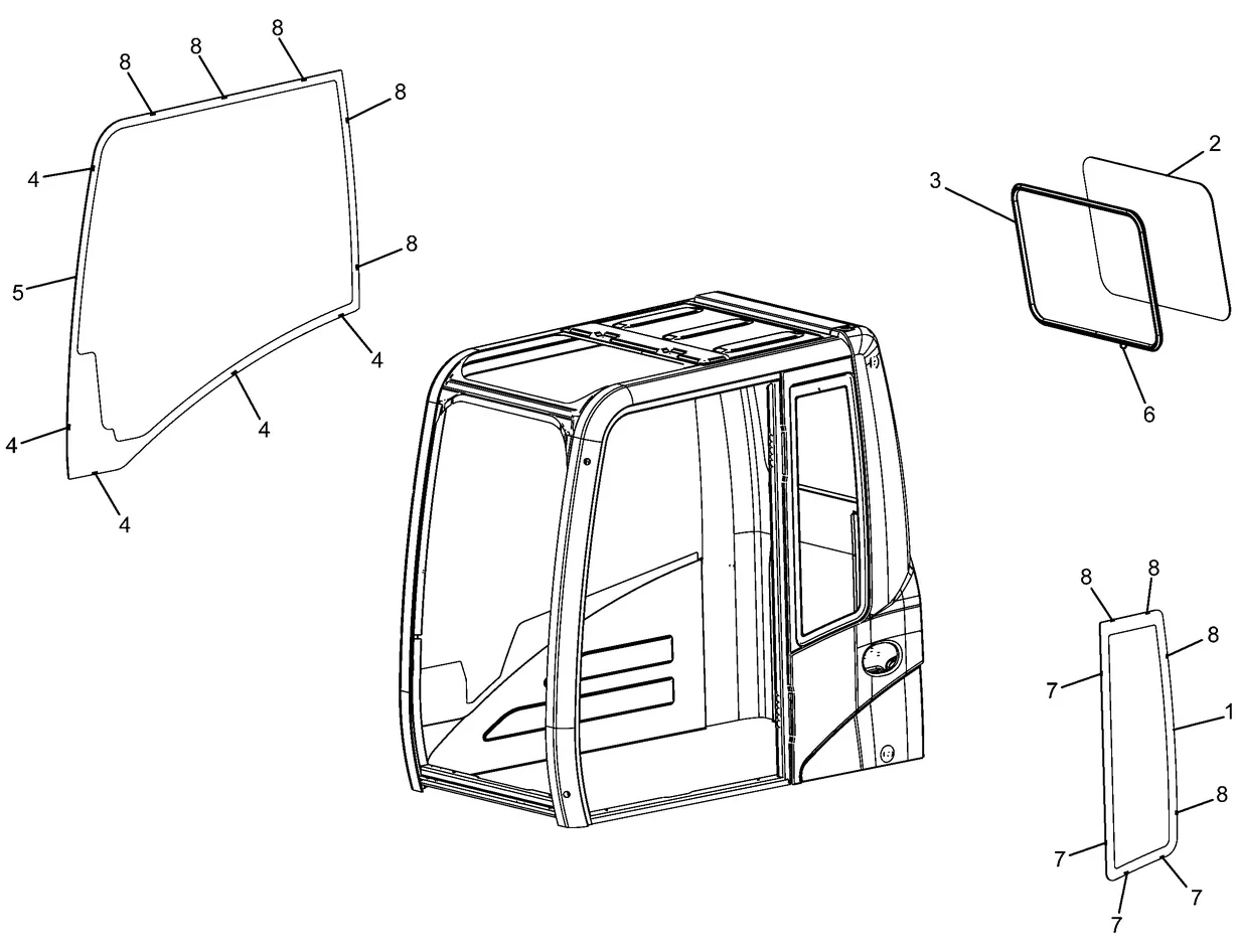 330D · OPERATOR STATION · 235-8909 CAT parts diagram