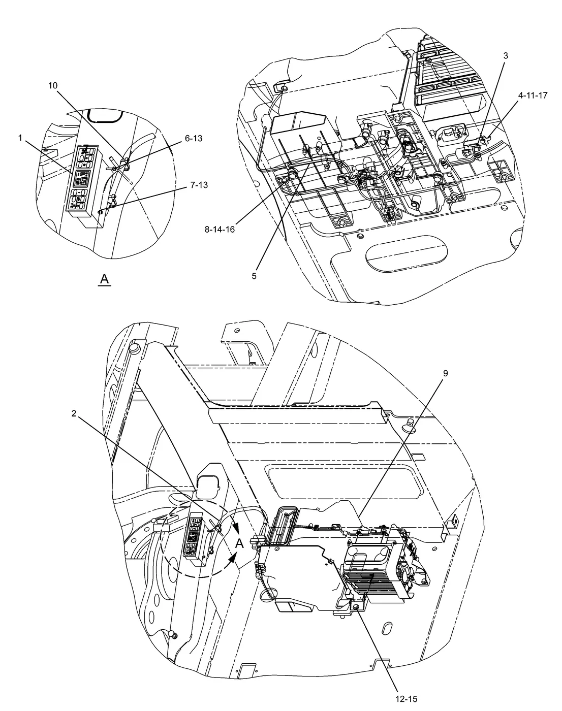 330D · OPERATOR STATION · 245-7940 CAT parts diagram