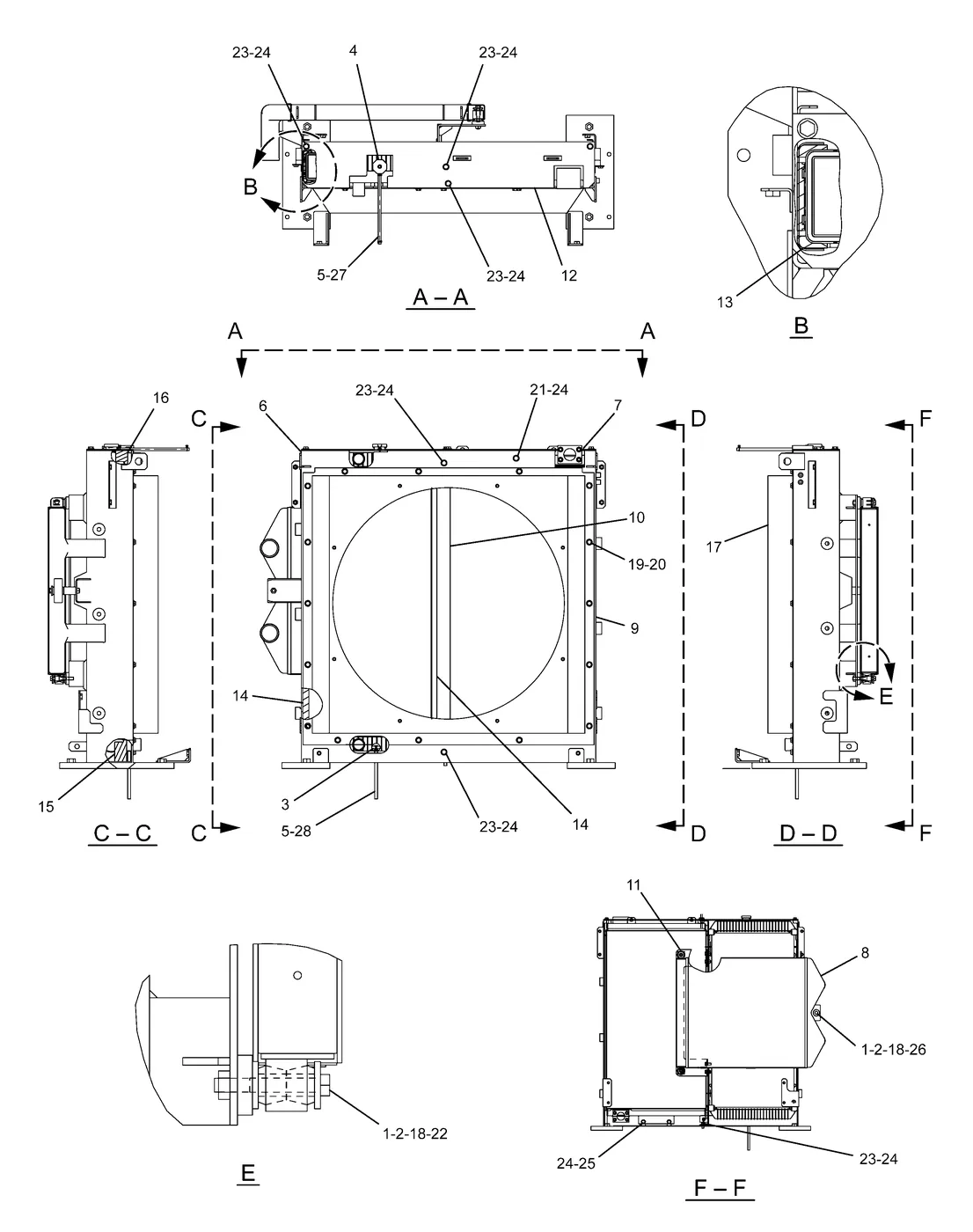 330D · COOLING SYSTEM · 230-2896 CAT parts diagram