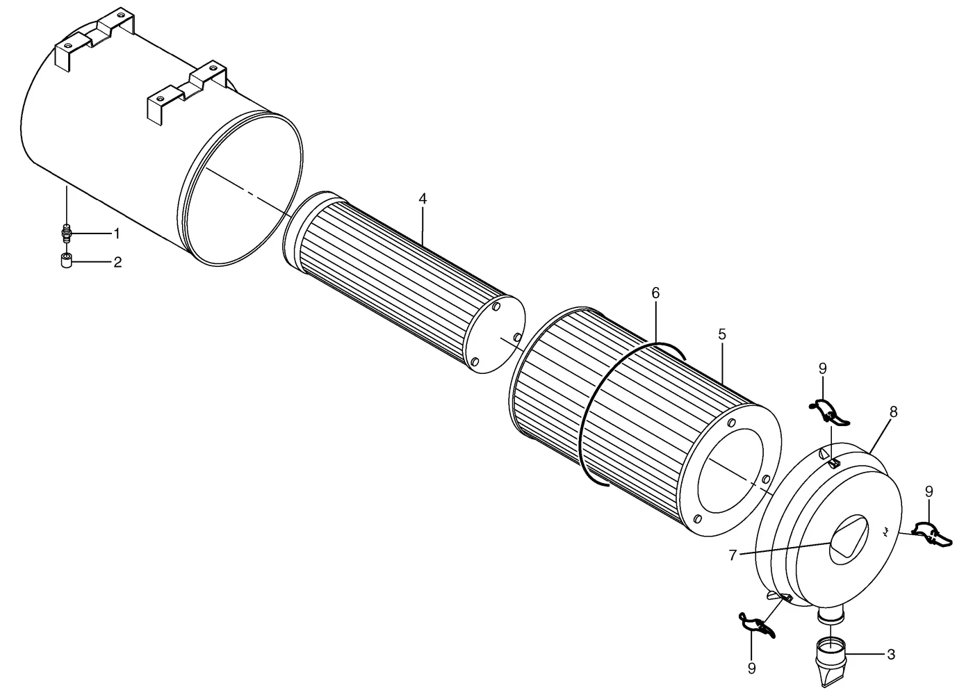 330D · AIR INLET AND EXHAUST SYSTEM · 239-6411 CAT parts diagram