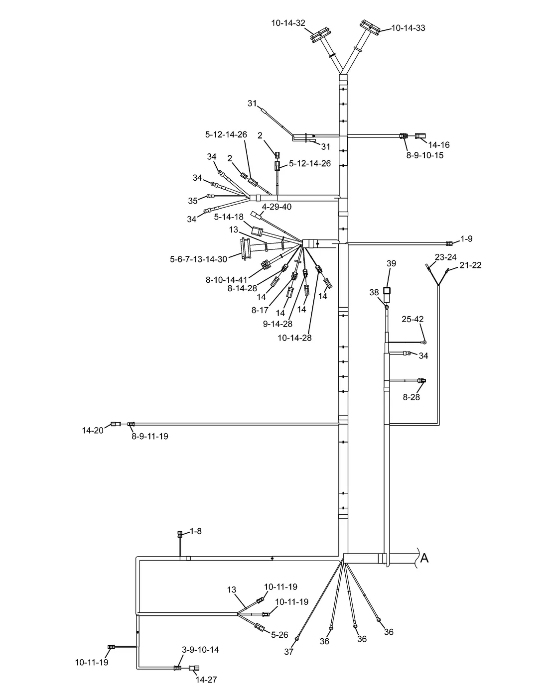 330D · ELECTRICAL AND STARTING SYSTEM · 251-0618 CAT parts diagram