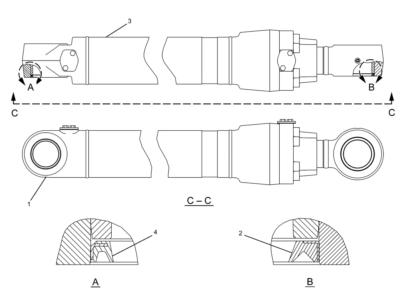 330D · HYDRAULIC SYSTEM · 234-4597 CAT parts diagram