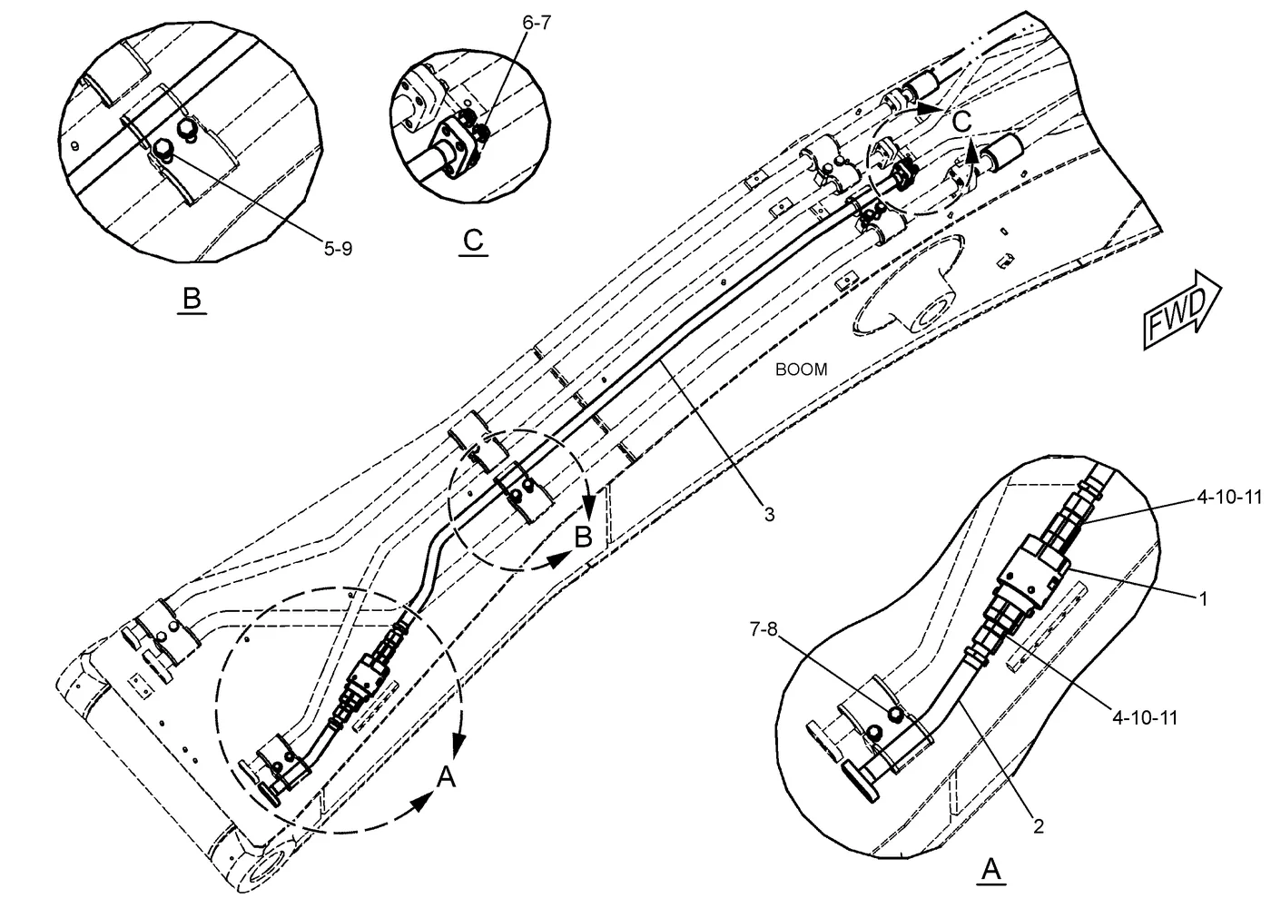 330D · HYDRAULIC SYSTEM · 277-0913 CAT parts diagram