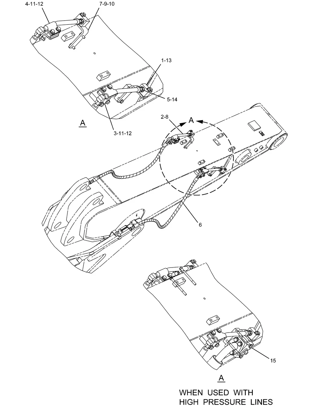 330D · HYDRAULIC SYSTEM · 253-6608 CAT parts diagram