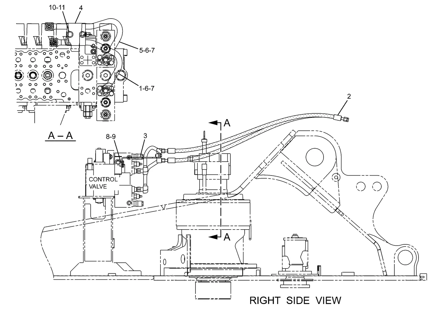 330D · HYDRAULIC SYSTEM · 255-1918 CAT parts diagram
