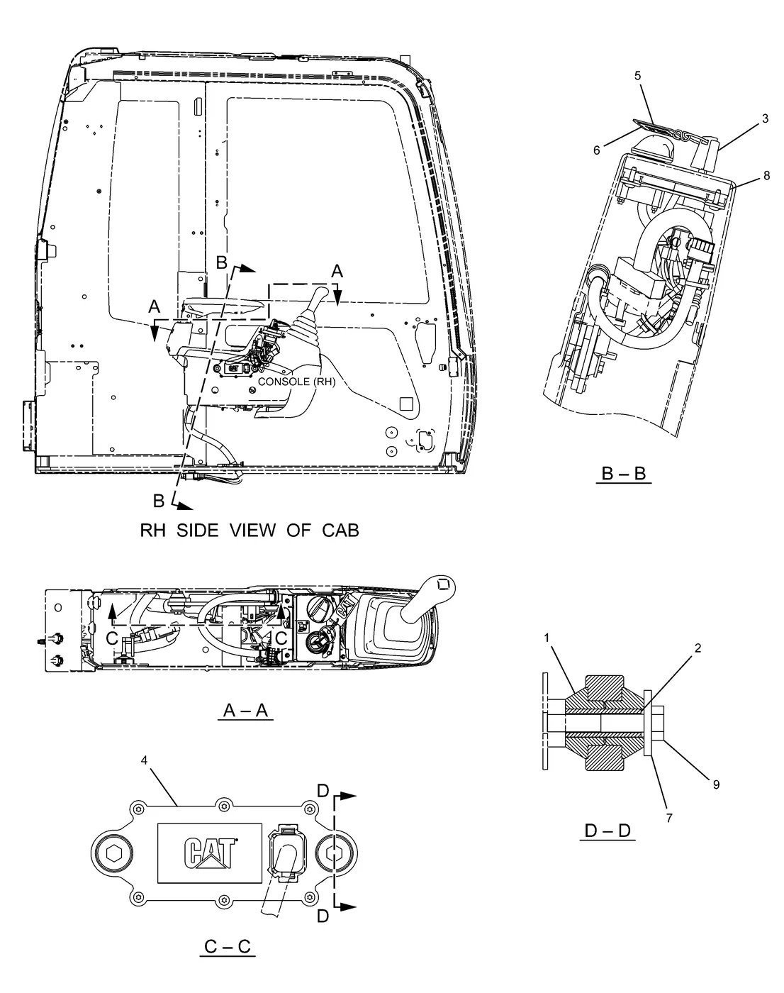 330D · OPERATOR STATION · 227-7581 CAT parts diagram