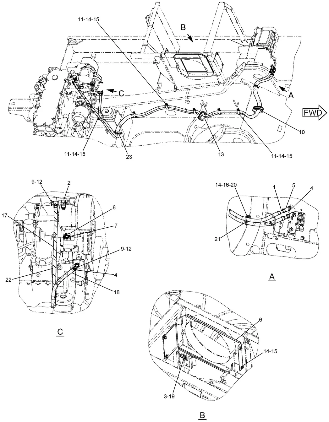 330D · OPERATOR STATION · 259-7173 CAT parts diagram