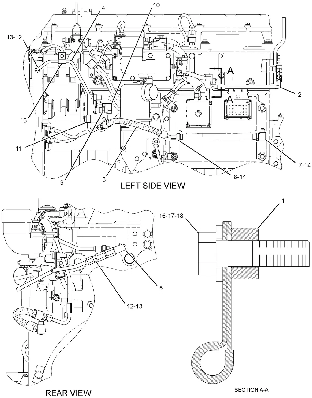 336D · FUEL SYSTEM · 231-3039 CAT parts diagram