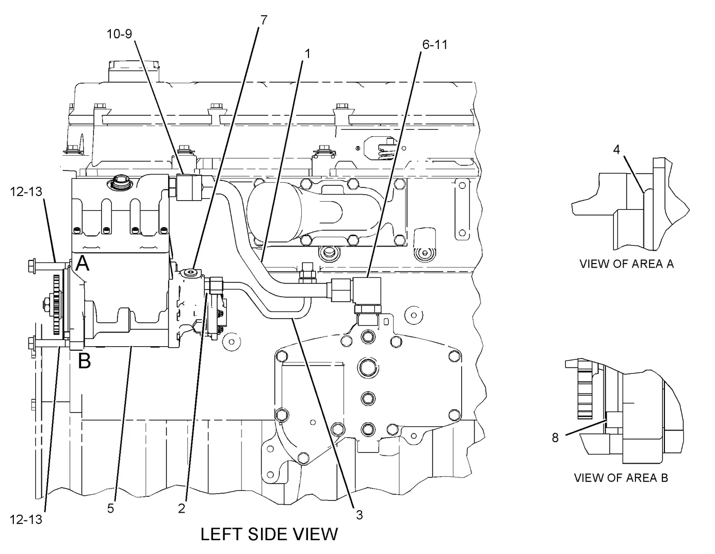 336D · FUEL SYSTEM · 258-8745 CAT parts diagram