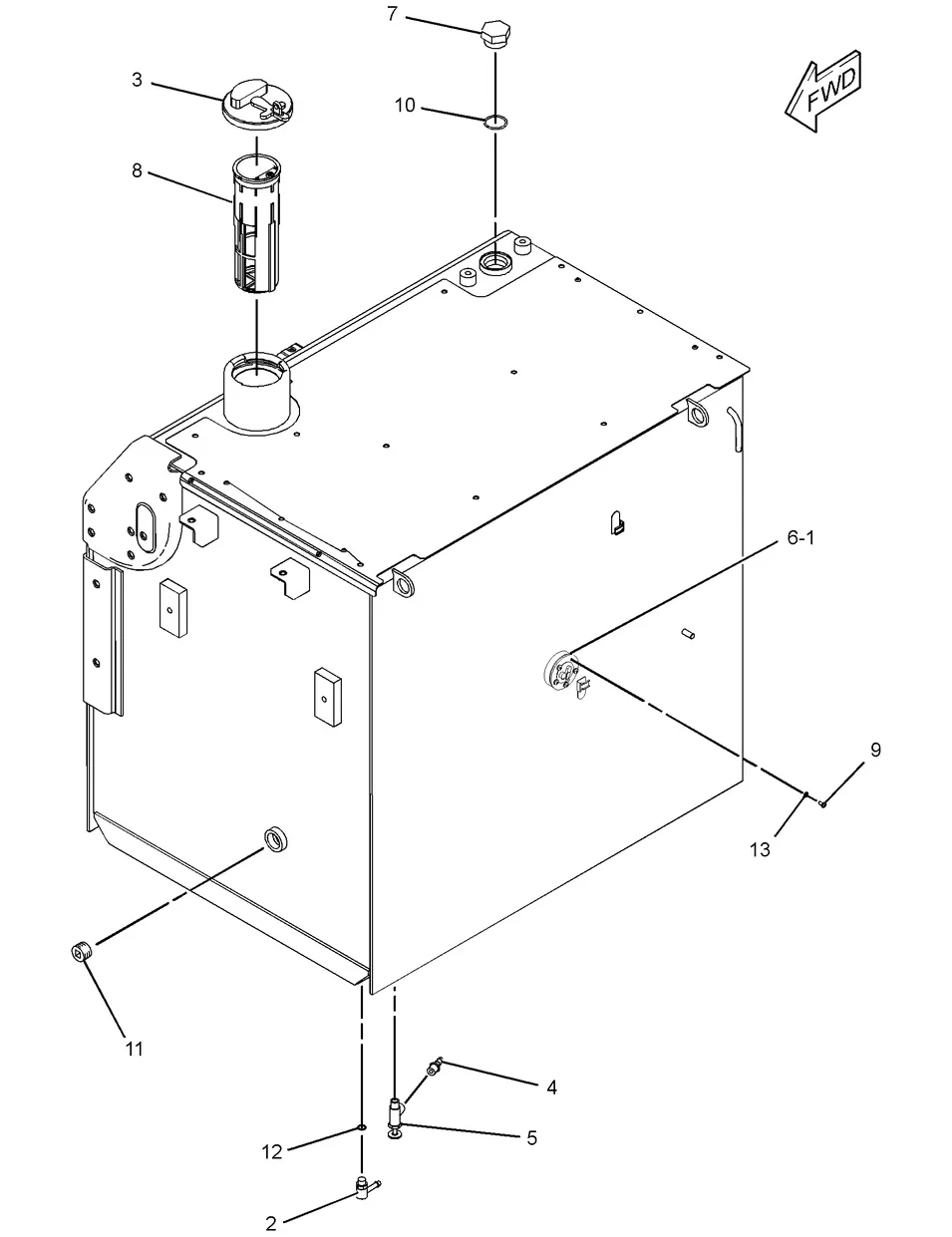 336D · FUEL SYSTEM · 262-2222 CAT parts diagram