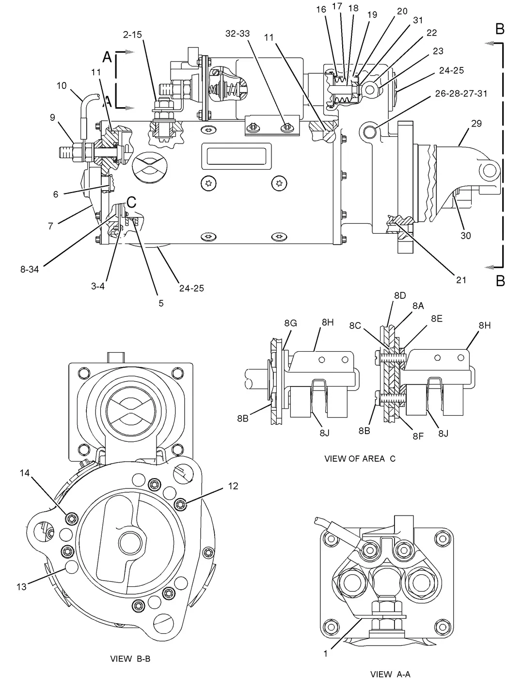 336D · ELECTRICAL AND STARTING SYSTEM · 237-1962 CAT parts diagram