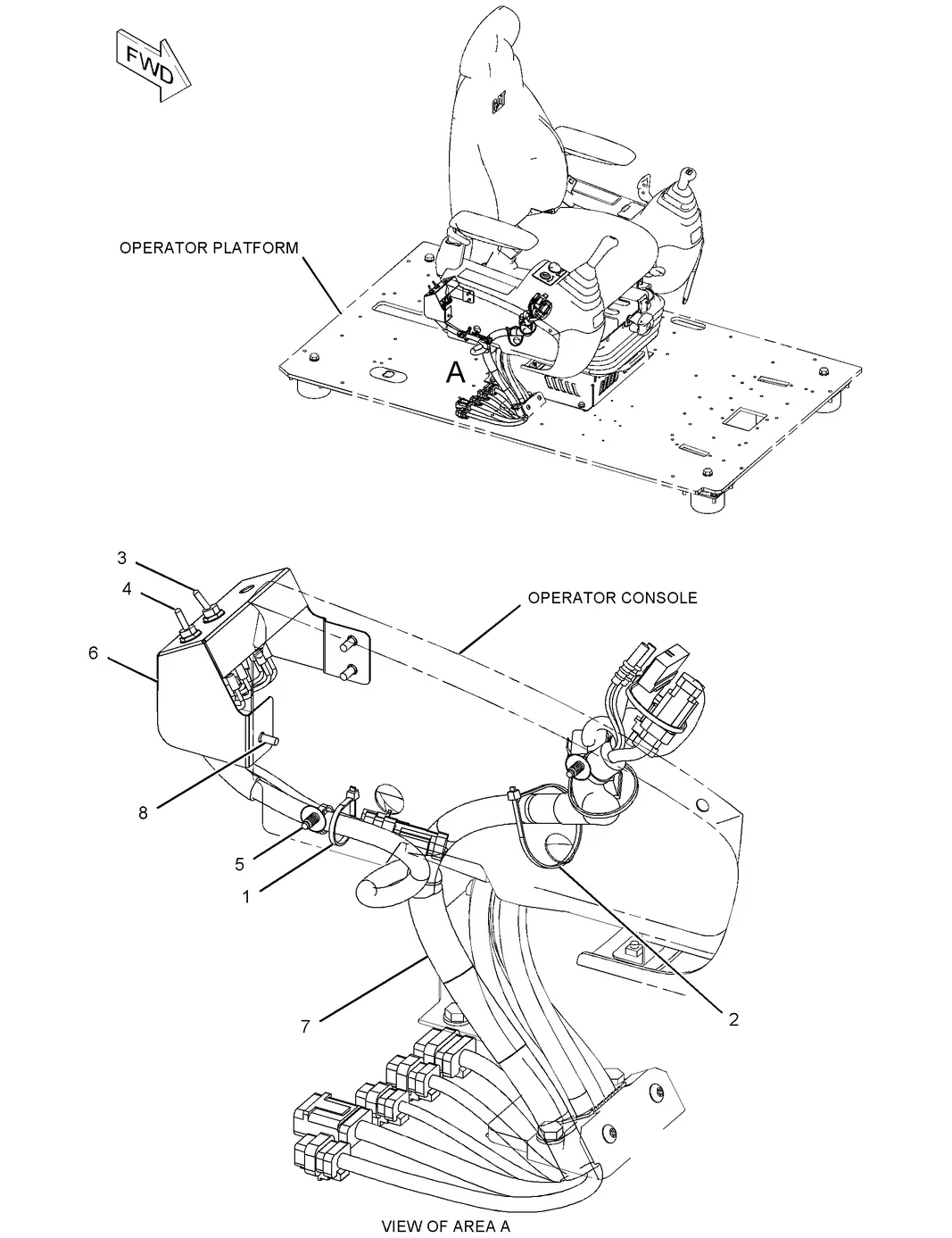 336D · ELECTRICAL AND STARTING SYSTEM · 251-0435 CAT parts diagram