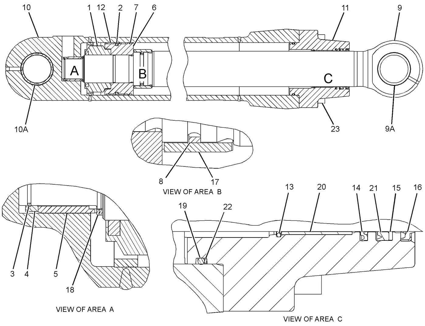 336D · UNDERCARRIAGE · 283-6188 CAT parts diagram