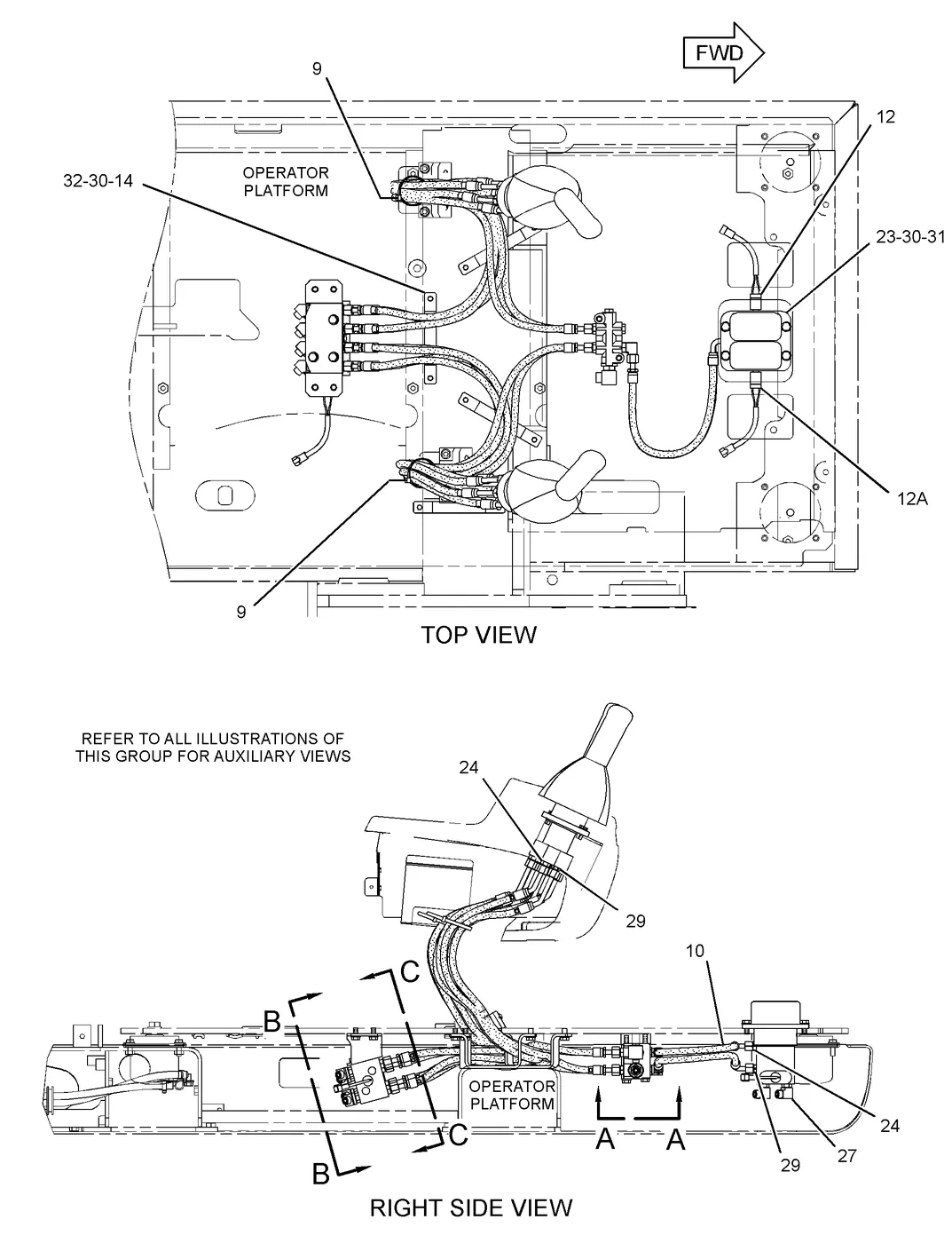 336D · UNDERCARRIAGE · 259-7407 CAT parts diagram