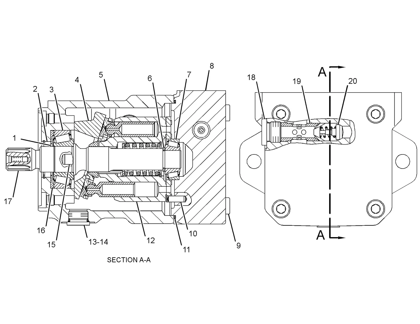 336D · UNDERCARRIAGE · 234-4638 CAT parts diagram