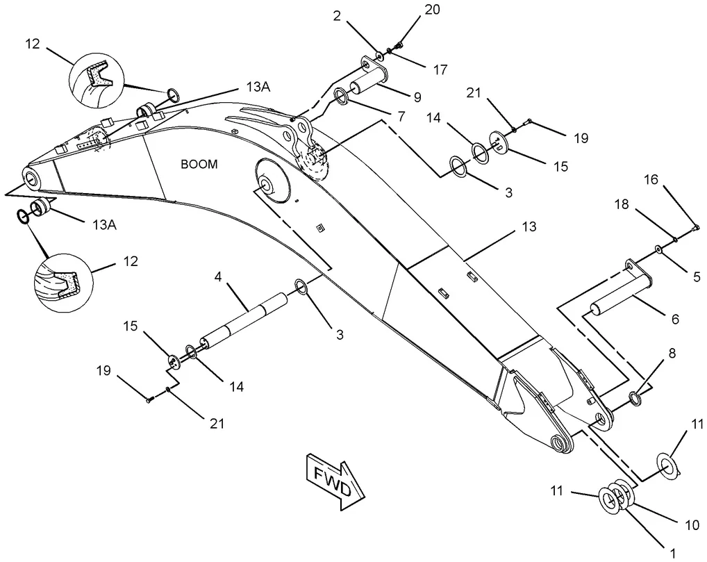 336D · IMPLEMENTS · 236-8378 CAT parts diagram