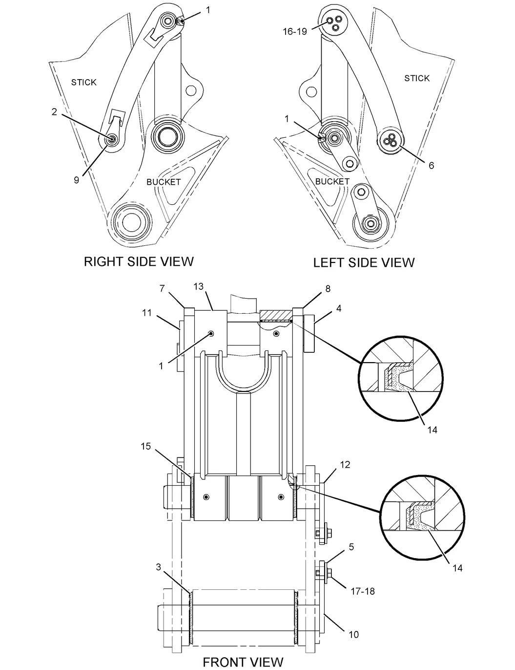 336D · IMPLEMENTS · 247-7503 CAT parts diagram