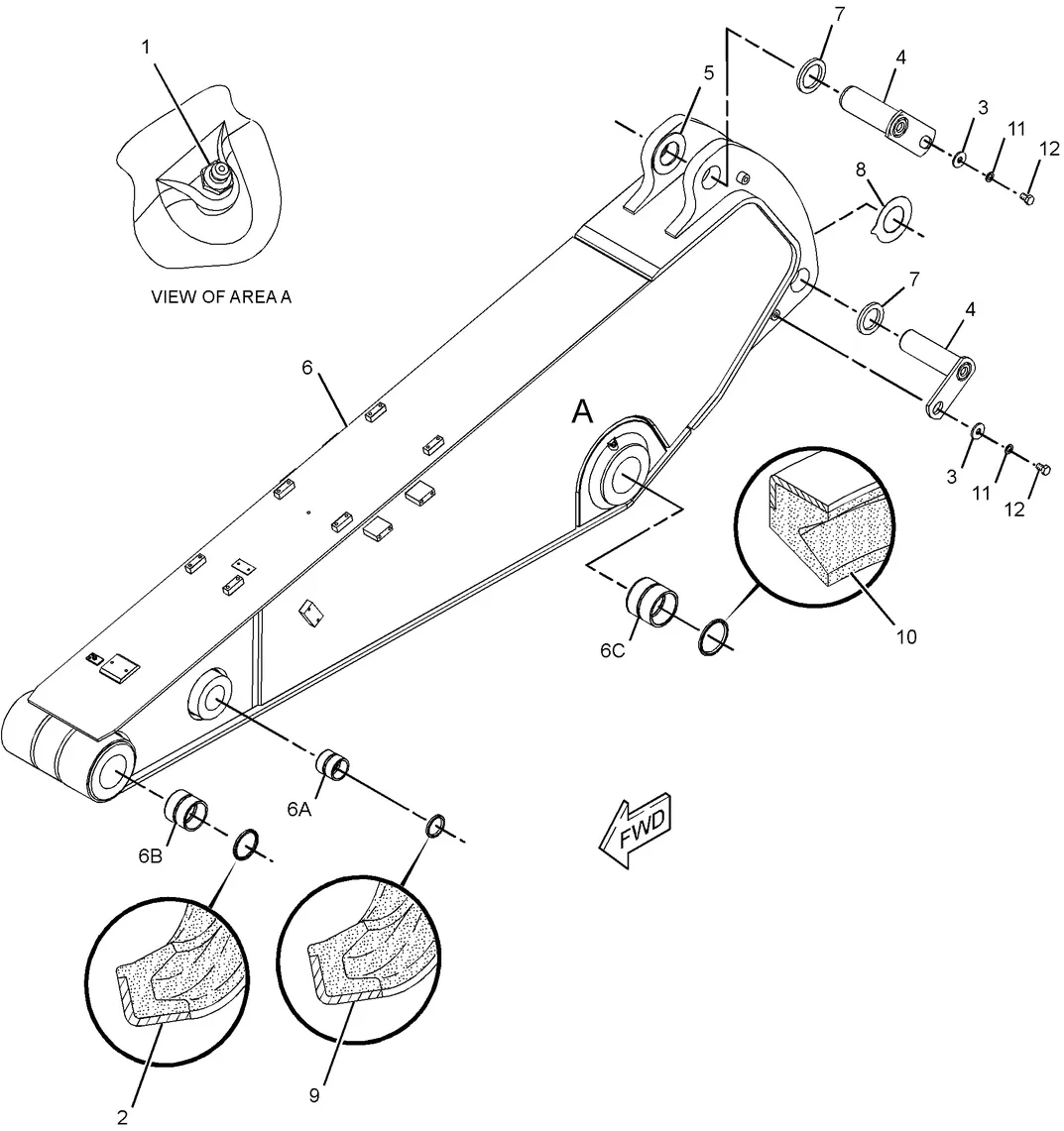 336D · IMPLEMENTS · 236-8409 CAT parts diagram