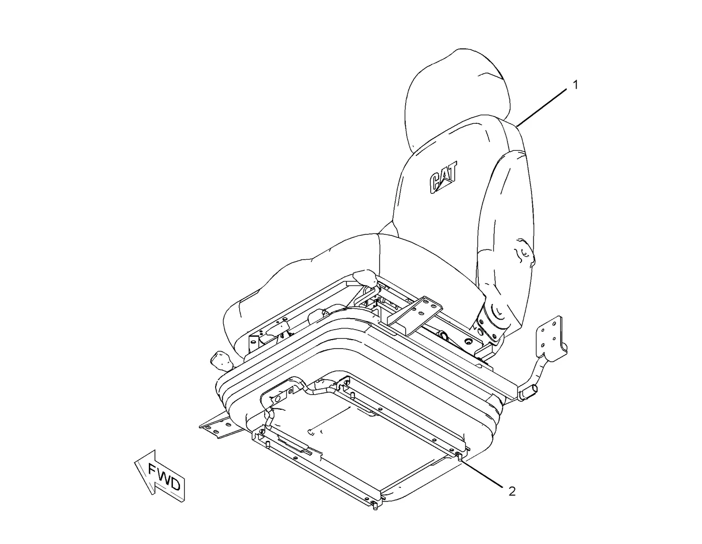 336D · OPERATOR STATION · 240-5061 CAT parts diagram