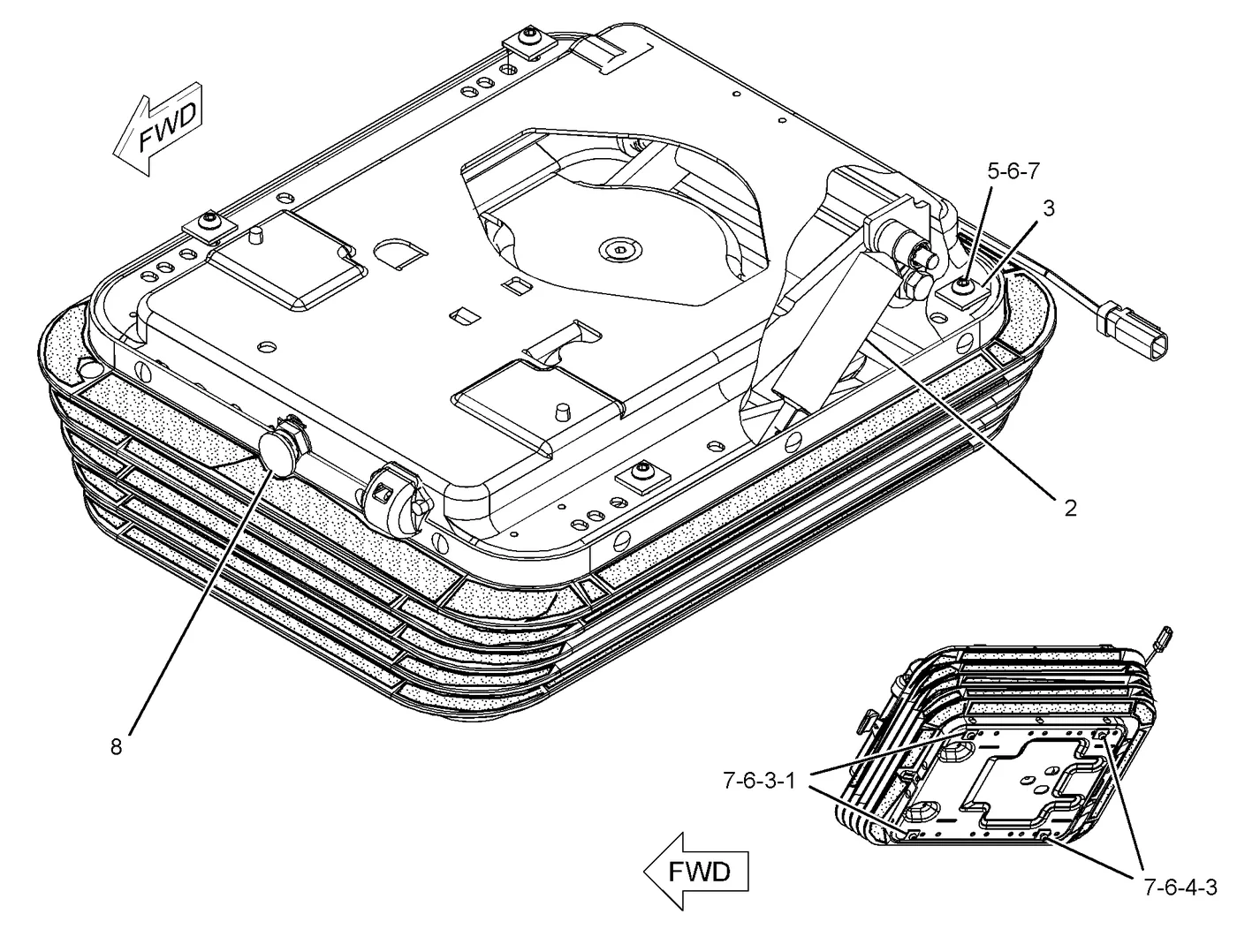 336D · OPERATOR STATION · 273-5384 CAT parts diagram