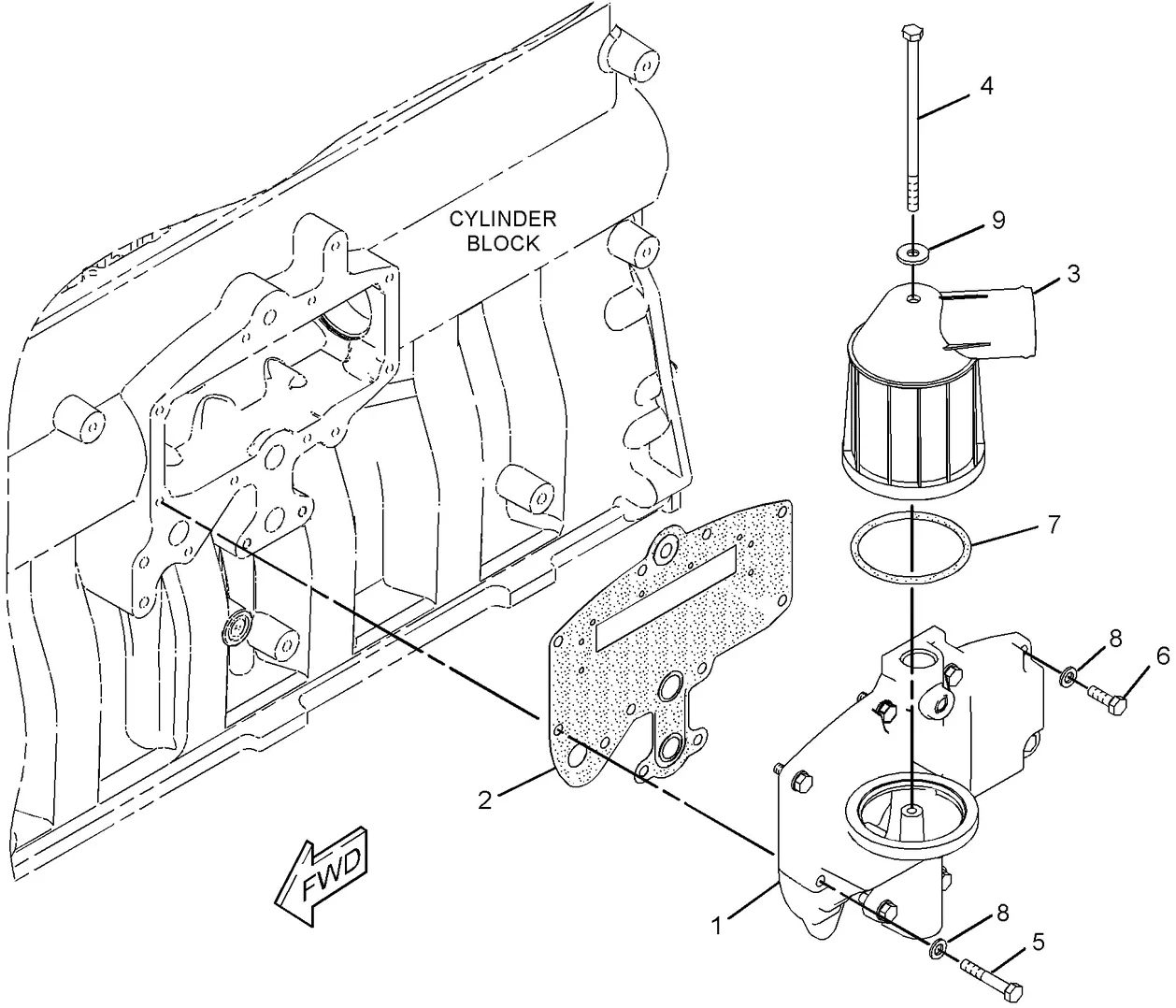 336D · LUBRICATION SYSTEM · 202-3301 CAT parts diagram