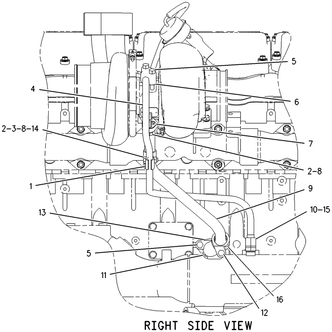 3406C · LUBRICATION SYSTEM · 114-4427 CAT parts diagram