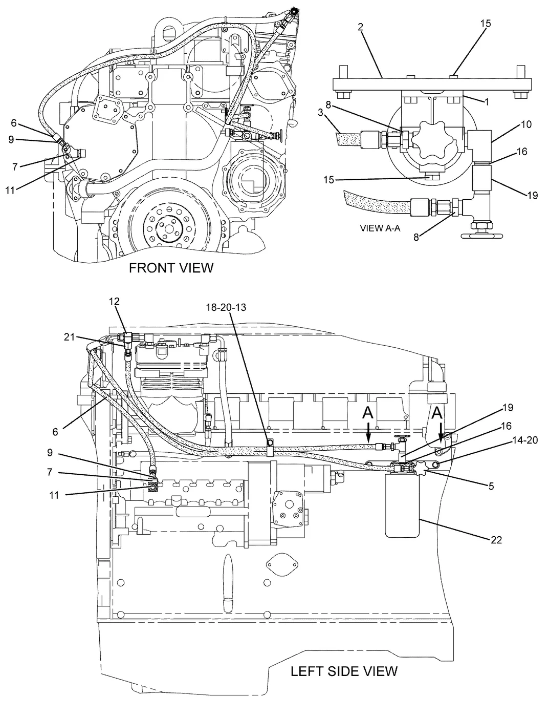 3406C · COOLING SYSTEM · 217-4445 CAT parts diagram