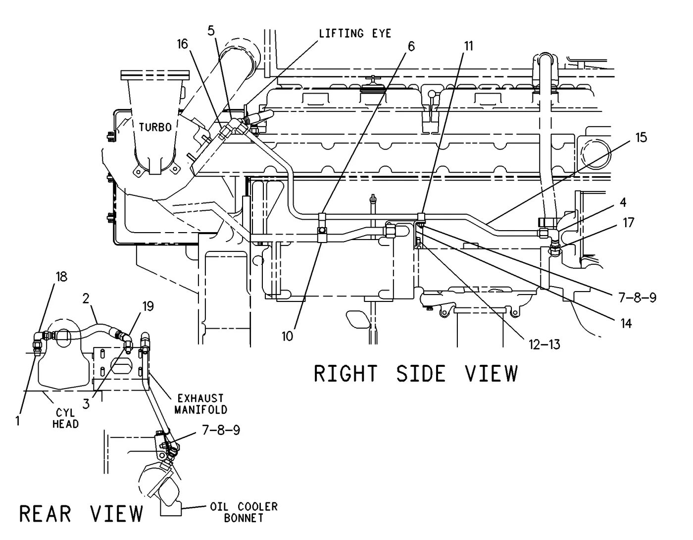 3406C · COOLING SYSTEM · 101-7757 CAT parts diagram