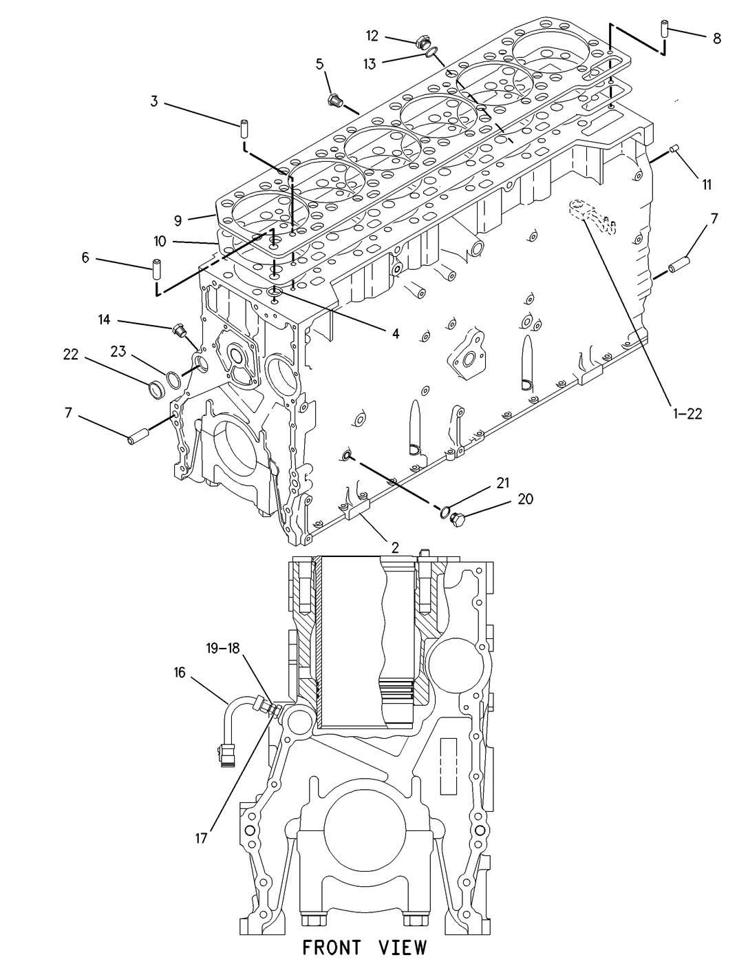 3406E · BASIC ENGINE · 107-2232 CAT parts diagram