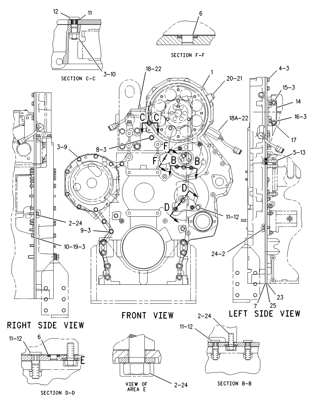 3406E · BASIC ENGINE · 127-1995 CAT parts diagram