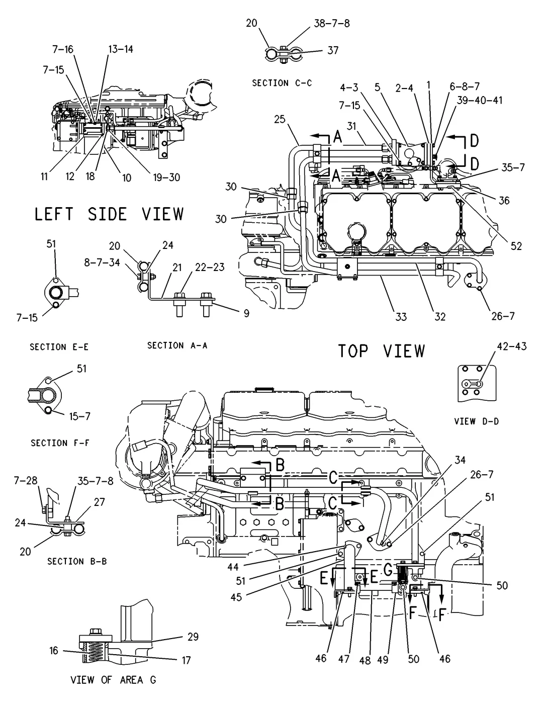 3406E · LUBRICATION SYSTEM · 126-6886 CAT parts diagram