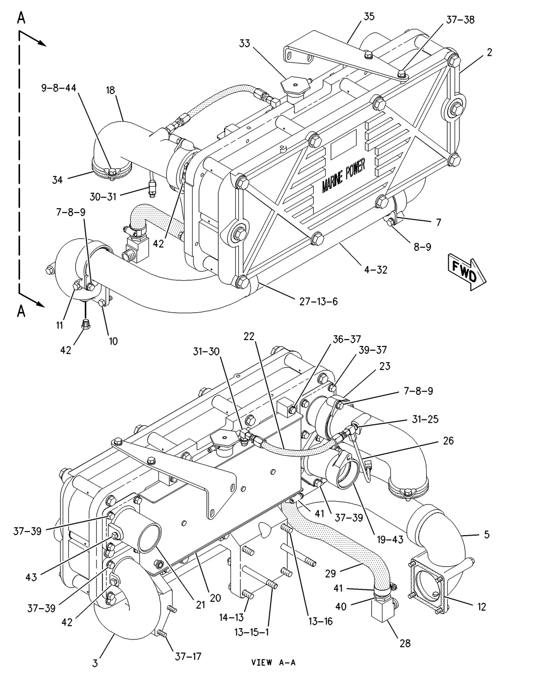 3406E · COOLING SYSTEM · 124-3398 CAT parts diagram