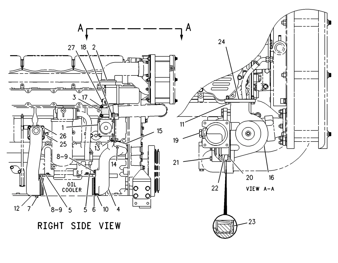 3406E · COOLING SYSTEM · 124-3399 CAT parts diagram