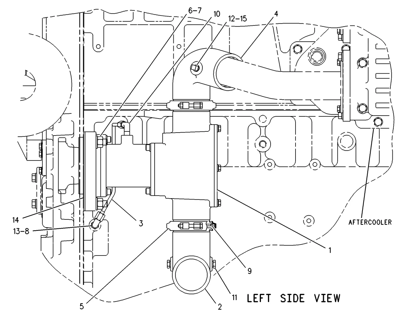 3406E · COOLING SYSTEM · 125-4351 CAT parts diagram