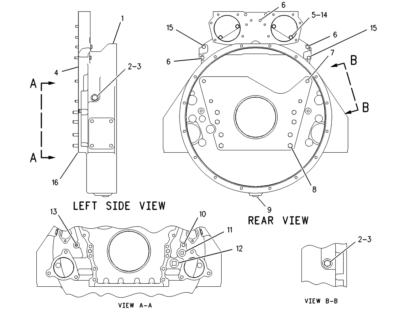 3412C · BASIC ENGINE · 160-1833 CAT parts diagram