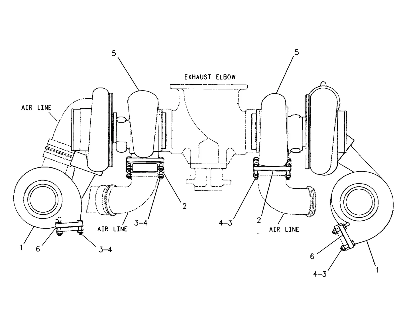3412C · AIR INLET AND EXHAUST SYSTEM · 102-0290 CAT parts diagram